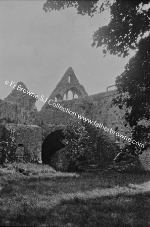 ABBEY  EAST SIDE OF CLOISTER FROM NORTH WEST